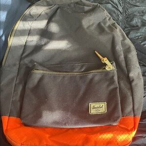 Herschel Supply Company Black and Orange Backpack